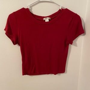 Red crop top